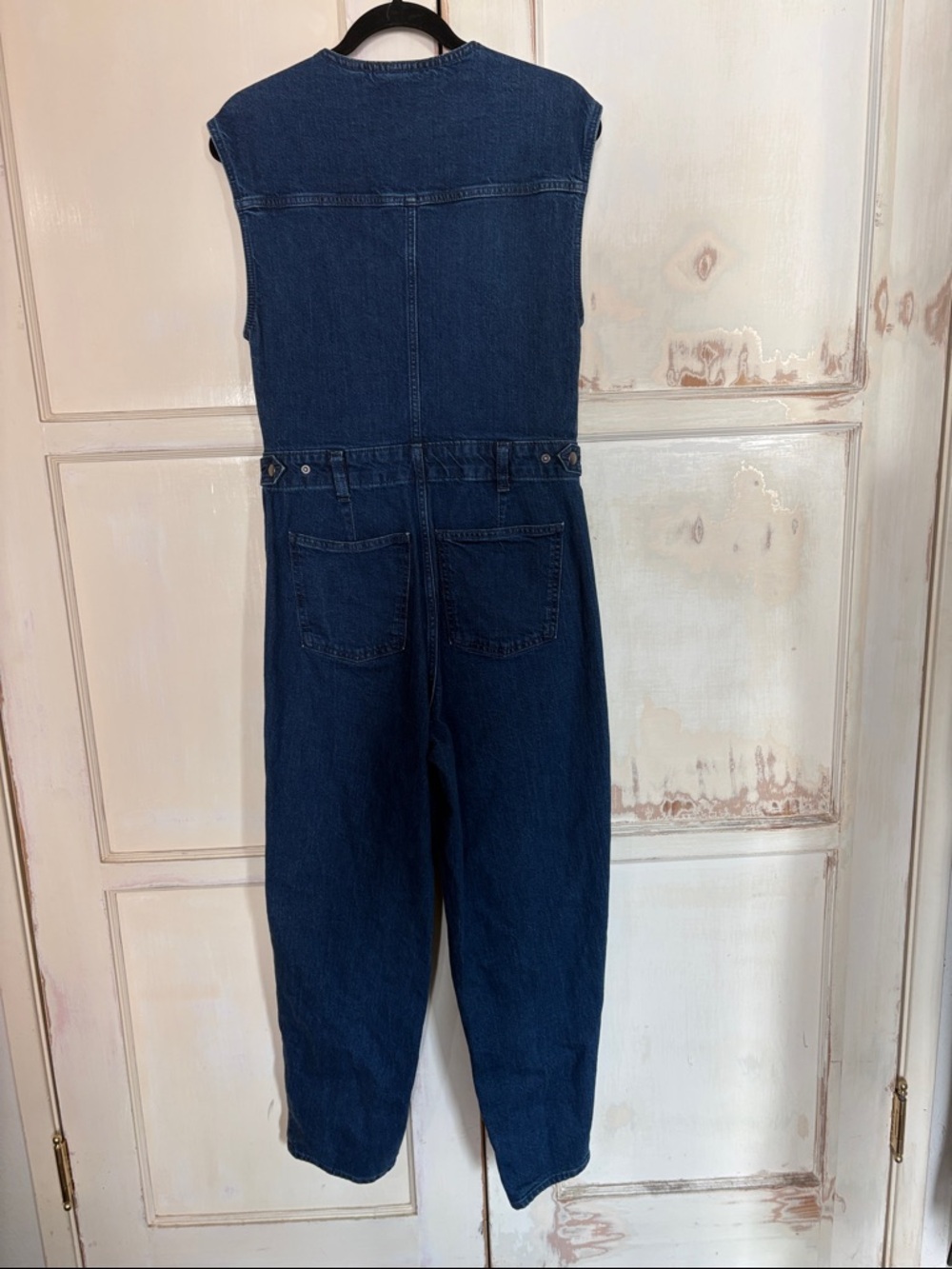 Universal Thread Dark Blue Denim Kids Zip-Front One-Piece - Picture 3 of 3